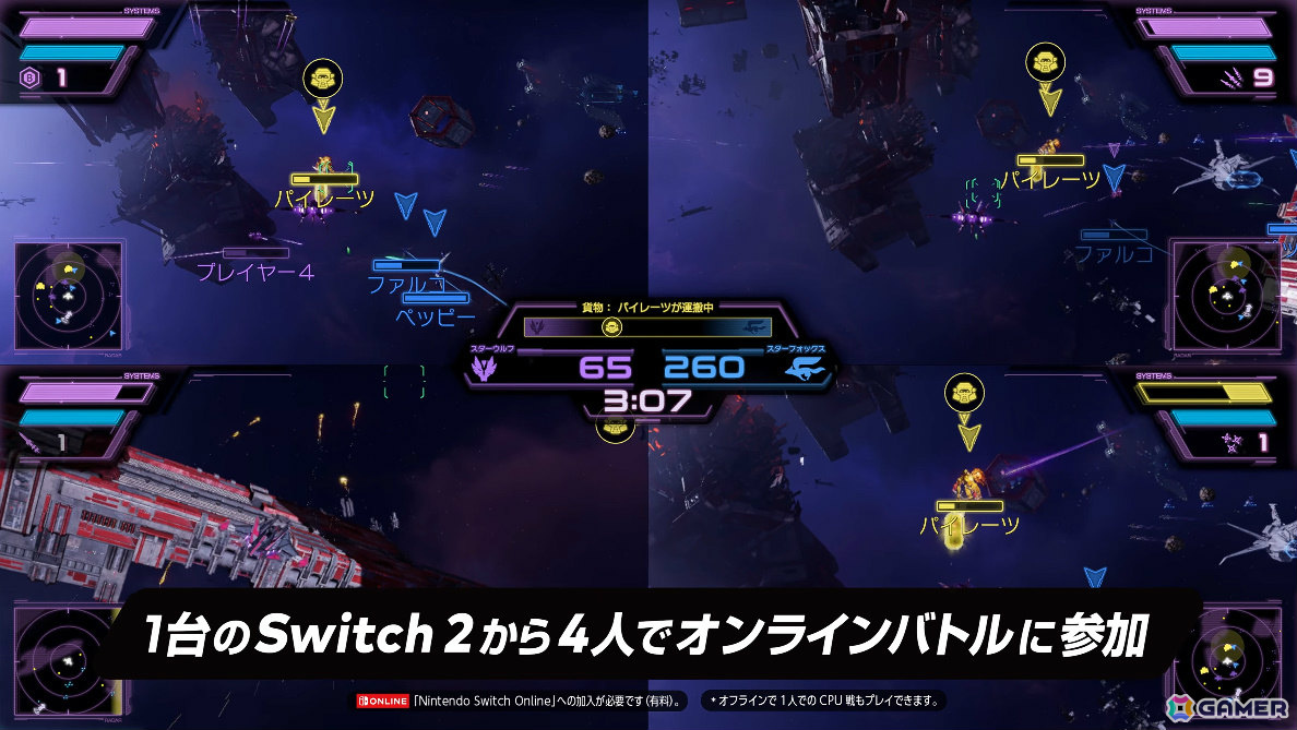 Switch 2「スターフォックス」無料アップデートが9月30日に配信!バトルモードが画面分割プレイに対応、3つのステージも追加の画像