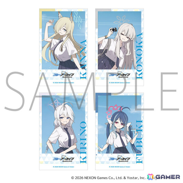 「ブルアカ」夏制服を着たカンナ、コノカ、キリノ、フブキの描きおろしグッズが登場！ポップアップストアが9月17日よりコトブキヤ秋葉原館で開催の画像8