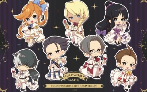「逆転裁判」シリーズ25周年を記念したコラボが10月9日よりカプコンカフェ池袋店＆梅田店で開催！
