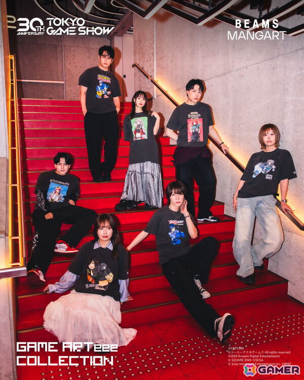 東京ゲームショウ2026とビームスのコラボTシャツが9月15日より発売！「カリアのアトリエ」や「エースコンバット8」デザインなどがラインナップの画像1