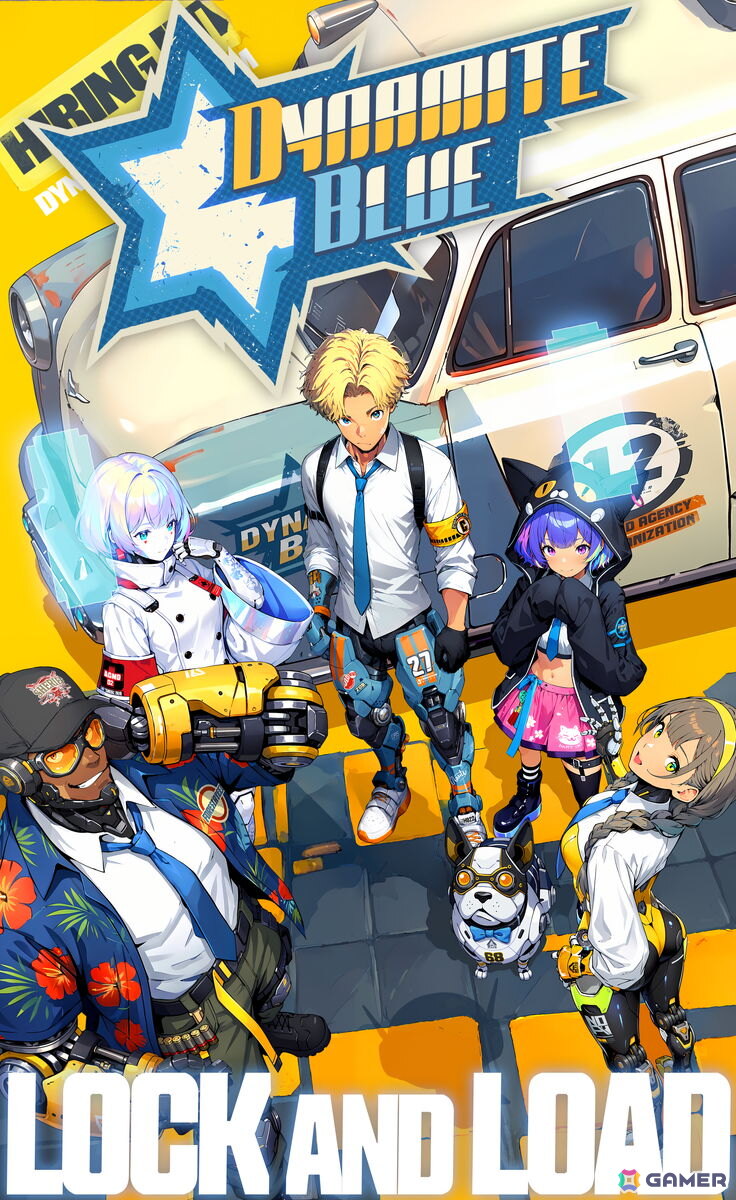 「Dynamite Blue」が9月30日にiOS/Android/Steam向けに配信！サイバーパンク都市を舞台にした物語重視の2.5Dターン制コレクションRPGの画像