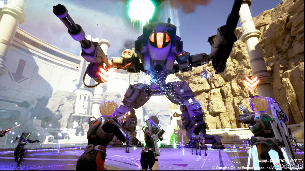 ガンホー完全新作の共闘弾幕シューター「B.L.U.E. NOVA」が2027年配信！出会いで覚醒する「リングシステム」によって超強化＆弾丸撃ち放題にの画像