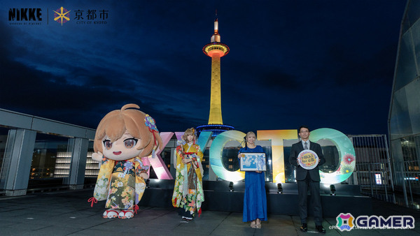 「『勝利の女神：NIKKE』in 京都 2026」ニデック京都タワーがアニス：スターカラーのイエローに！点灯式の事後レポートが公開の画像2