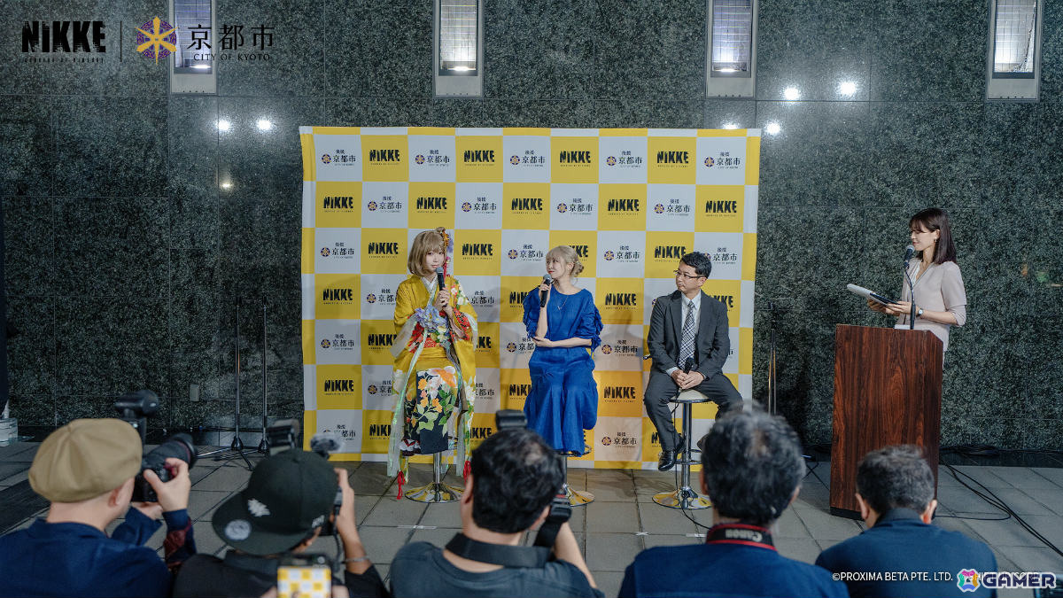 「『勝利の女神：NIKKE』in 京都 2026」ニデック京都タワーがアニス：スターカラーのイエローに！点灯式の事後レポートが公開の画像