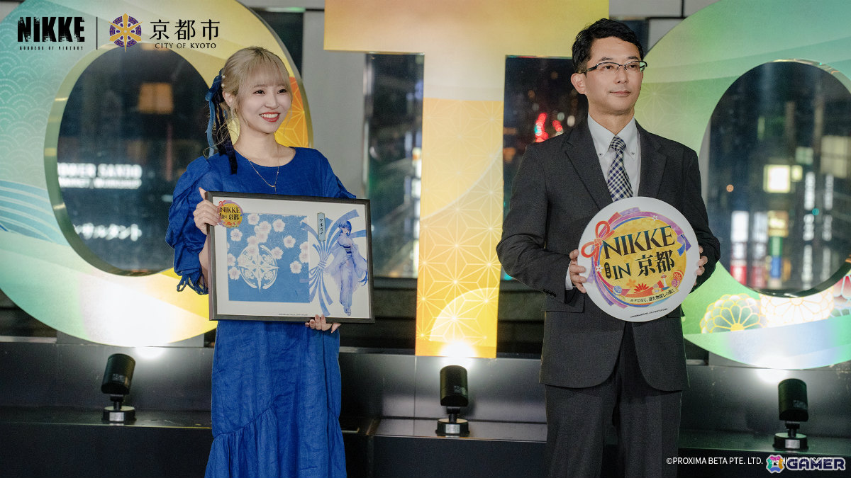 「『勝利の女神：NIKKE』in 京都 2026」ニデック京都タワーがアニス：スターカラーのイエローに！点灯式の事後レポートが公開の画像
