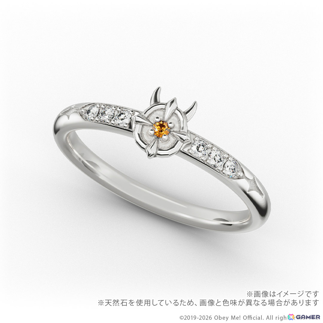 「Obey Me!」7周年を記念したリング（指輪）が登場！内側には選んだ彼からのシークレットメッセージを刻印、内容は届くまでのお楽しみの画像