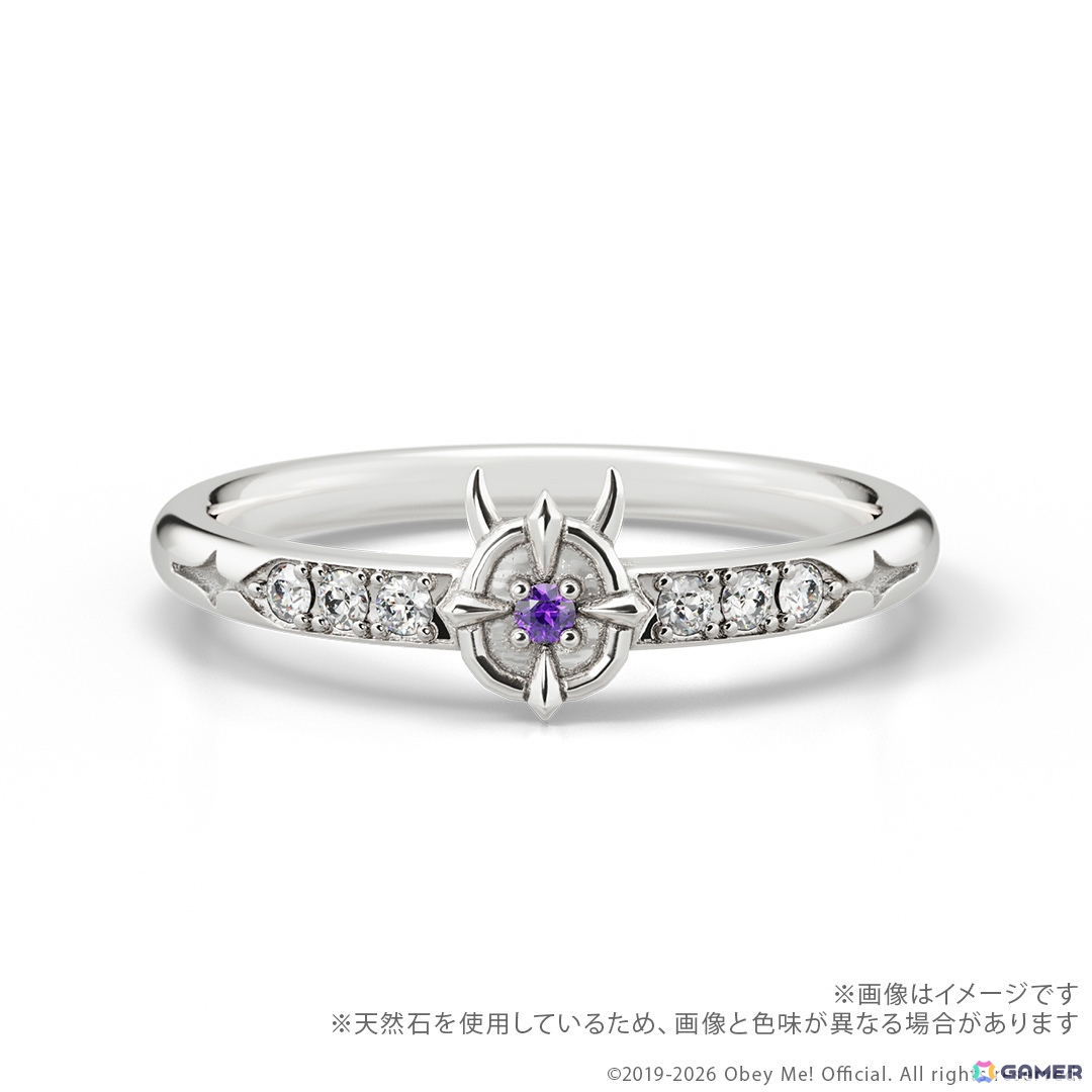 「Obey Me!」7周年を記念したリング（指輪）が登場！内側には選んだ彼からのシークレットメッセージを刻印、内容は届くまでのお楽しみの画像
