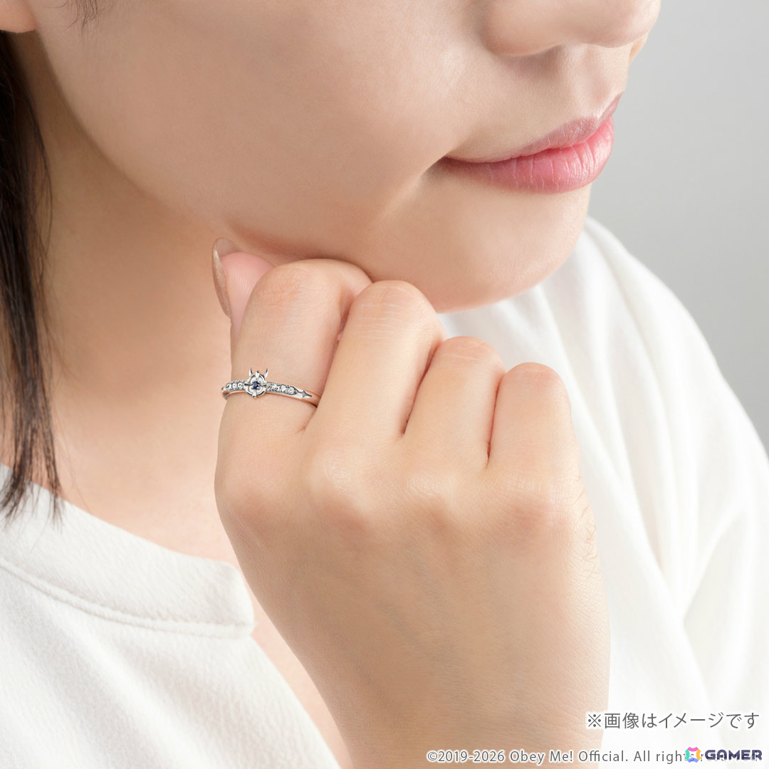 「Obey Me!」7周年を記念したリング（指輪）が登場！内側には選んだ彼からのシークレットメッセージを刻印、内容は届くまでのお楽しみの画像