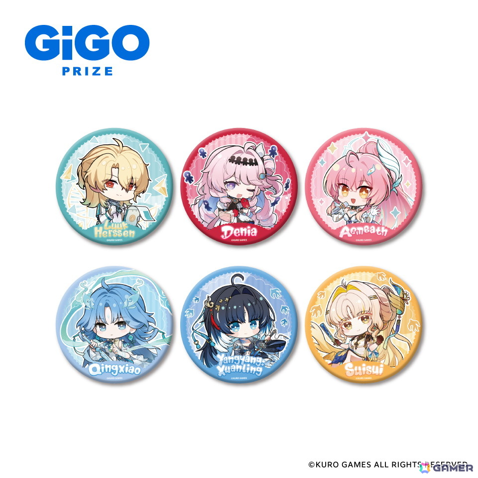 鳴潮×GiGO缶バッジ(全6種)