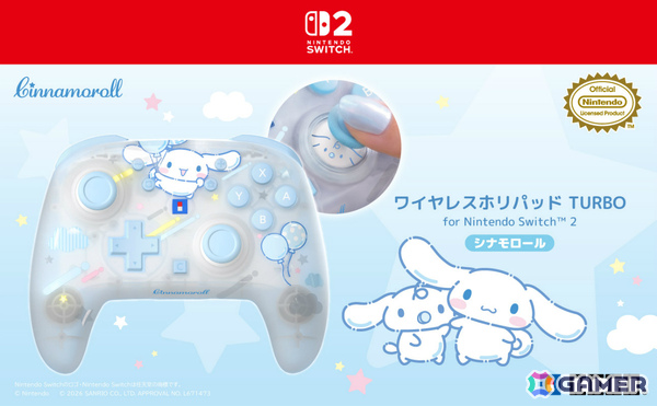 クロミやシナモロール、ポムポムプリンがデザインされたワイヤレスホリパッド TURBO for Nintendo Switch 2が10月に発売！の画像10