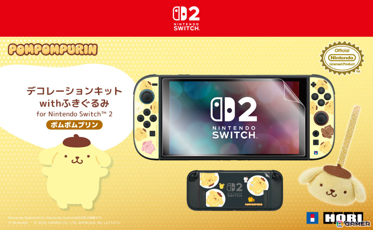 クロミやシナモロール、ポムポムプリンがデザインされたワイヤレスホリパッド TURBO for Nintendo Switch 2が10月に発売!の画像