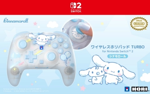 クロミやシナモロール、ポムポムプリンがデザインされたワイヤレスホリパッド TURBO for Nintendo Switch 2が10月に発売！