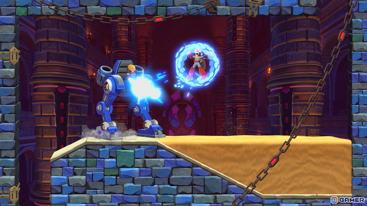 「ロックマン: デュアル オーバーライド」をブルースで先行プレイ！驚きの「オーバーライド」や多彩なシールドアクションでステージを駆け抜けたの画像
