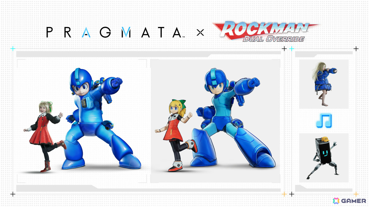 「プラグマタ」無料DLC「ロックマン」パックが配信！ロックマン＆ロールになりきれる衣装やBGM、エモートを収録の画像