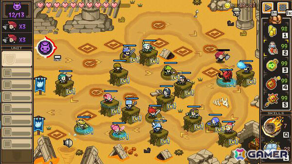 ドット絵タワーディフェンス「ピクセルヒーロースクランブル プラス」が12月1日に発売!体験版もSteamで配信予定の画像