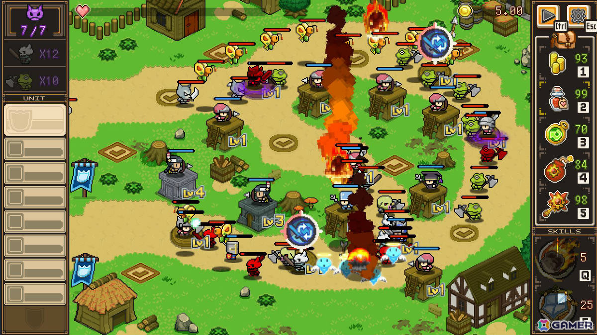 ドット絵タワーディフェンス「ピクセルヒーロースクランブル プラス」が12月1日に発売!体験版もSteamで配信予定の画像