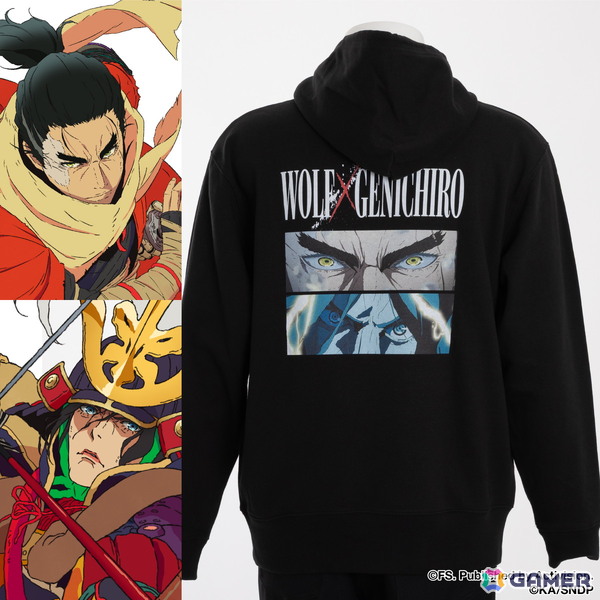 アニメ「SEKIRO: NO DEFEAT」コラボのTシャツ＆パーカーがSuperGroupiesより登場！狼や九郎、葦名弦一郎の印象的なシーンを活かしたデザインにの画像
