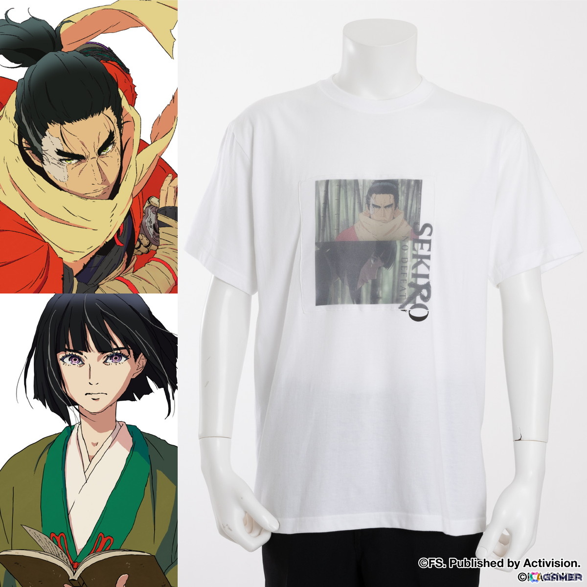 アニメ「SEKIRO: NO DEFEAT」コラボのTシャツ＆パーカーがSuperGroupiesより登場！狼や九郎、葦名弦一郎の印象的なシーンを活かしたデザインにの画像10