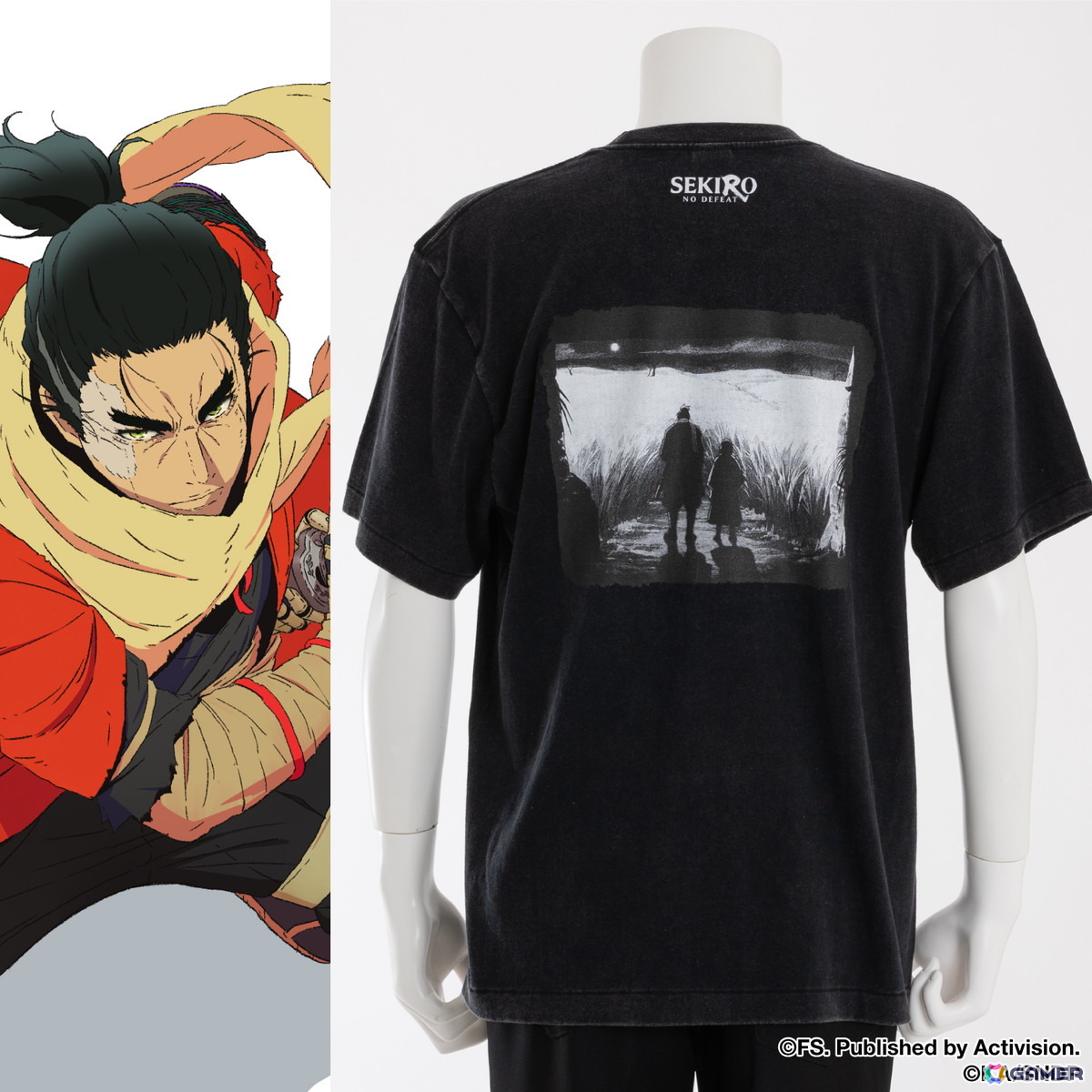 アニメ「SEKIRO: NO DEFEAT」コラボのTシャツ＆パーカーがSuperGroupiesより登場！狼や九郎、葦名弦一郎の印象的なシーンを活かしたデザインにの画像18