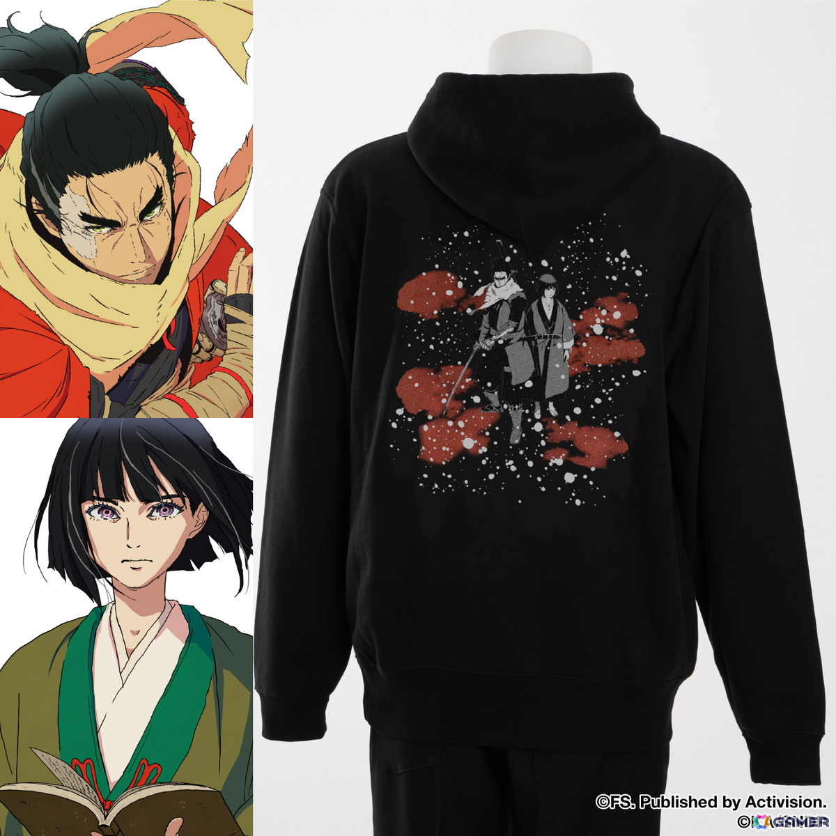 アニメ「SEKIRO: NO DEFEAT」コラボのTシャツ＆パーカーがSuperGroupiesより登場！狼や九郎、葦名弦一郎の印象的なシーンを活かしたデザインにの画像26