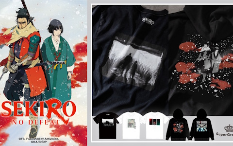 アニメ「SEKIRO: NO DEFEAT」コラボのTシャツ＆パーカーがSuperGroupiesより登場！狼や九郎、葦名弦一郎の印象的なシーンを活かしたデザインに