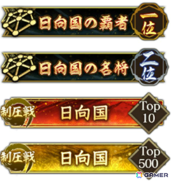 ランキング称号