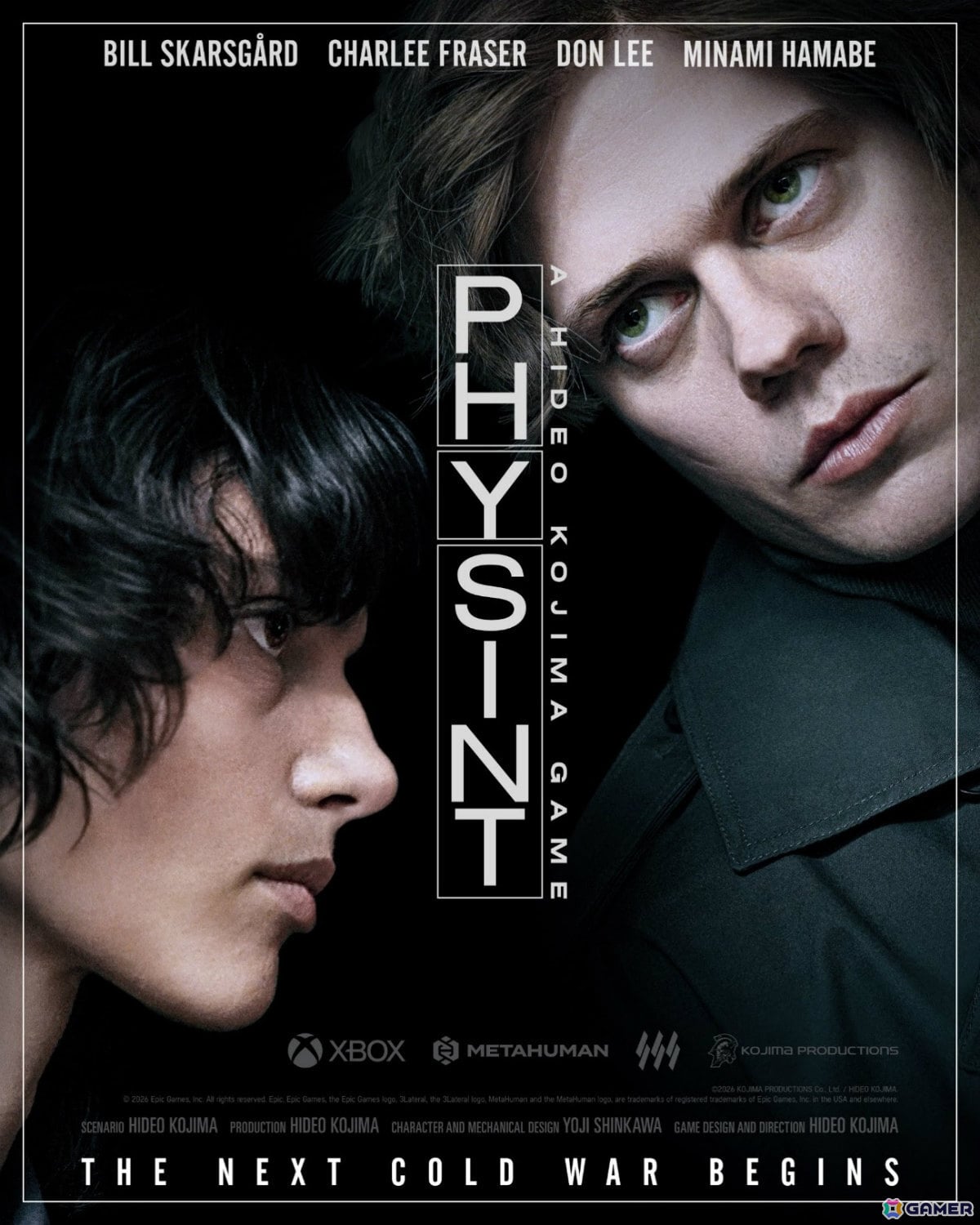 「PHYSINT」の主人公はスウェーデン出身の俳優兼プロデューサー ビル・スカルスガルドさんが担当！小島秀夫氏が撮影したキービジュアルも公開の画像