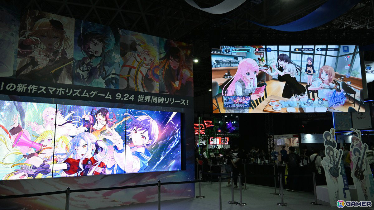 「バンドリ!アワーノーツ」登場バンドのLive2D映像を大画面で楽しめる!ブシロードブースでは「ヴァイスシュヴァルツ オンライン」の試遊も【TGS2026】の画像