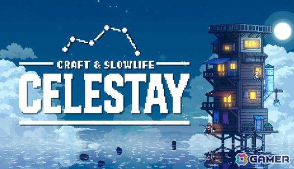 水面に浮かぶ小さな家を空へと伸ばしていく放置建築ゲーム「CELESTAY」リリース日が10月9日に決定！の画像1
