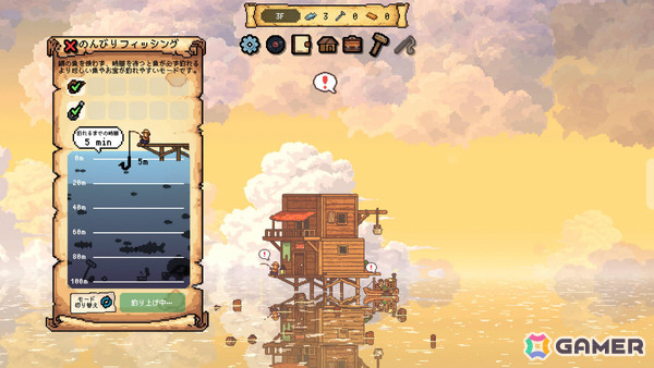 水面に浮かぶ小さな家を空へと伸ばしていく放置建築ゲーム「CELESTAY」リリース日が10月9日に決定!の画像