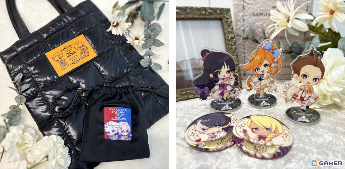 カプコンカフェ×「逆転裁判」シリーズ25周年を彩るグッズ&コラボメニューが公開!歴代キャラ7名のトレーディングアクリルスタンドなどが登場の画像