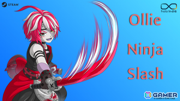 クレイジー・オリーさんが主人公の高難易度プラットフォームアクション「Ollie Ninja Slash」がリリース！の画像1