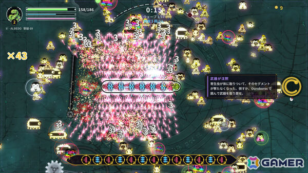 身体そのものが武器庫となるスネーク型ローグライト「LOOPFANG」Steamデモが公開!の画像