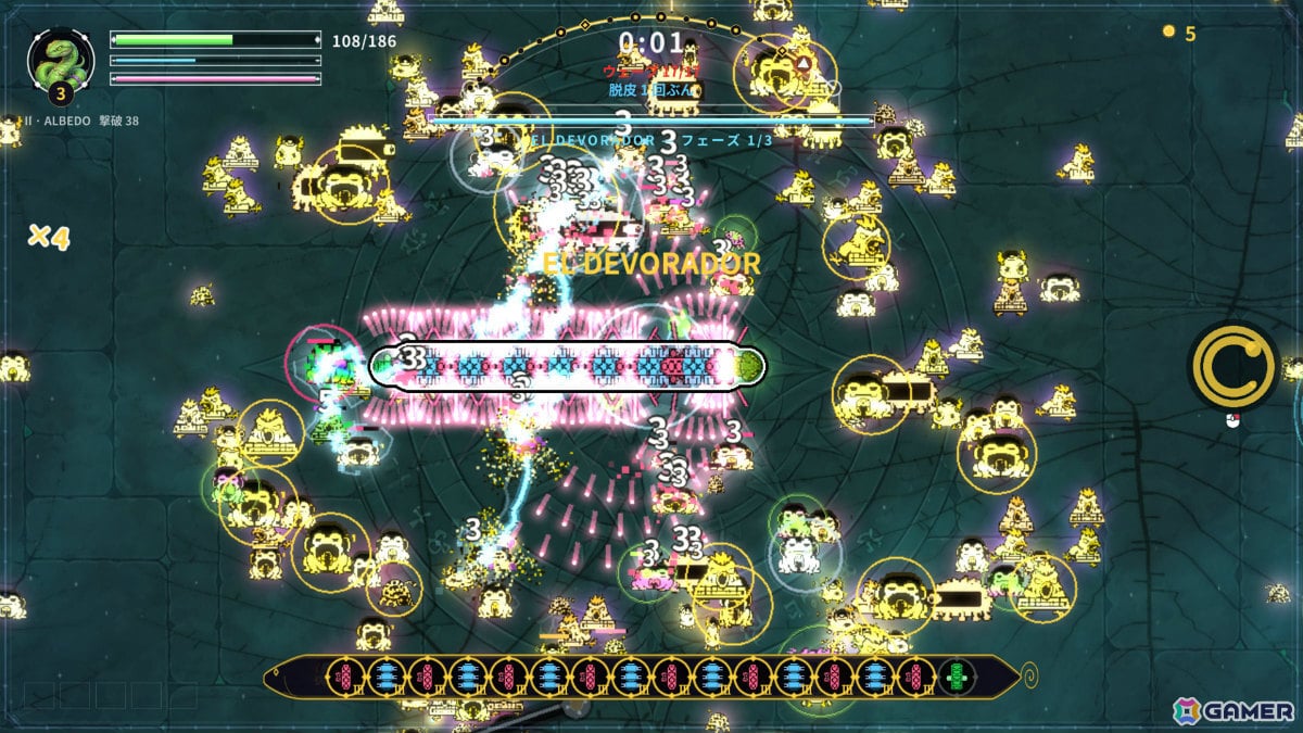 身体そのものが武器庫となるスネーク型ローグライト「LOOPFANG」Steamデモが公開！の画像2