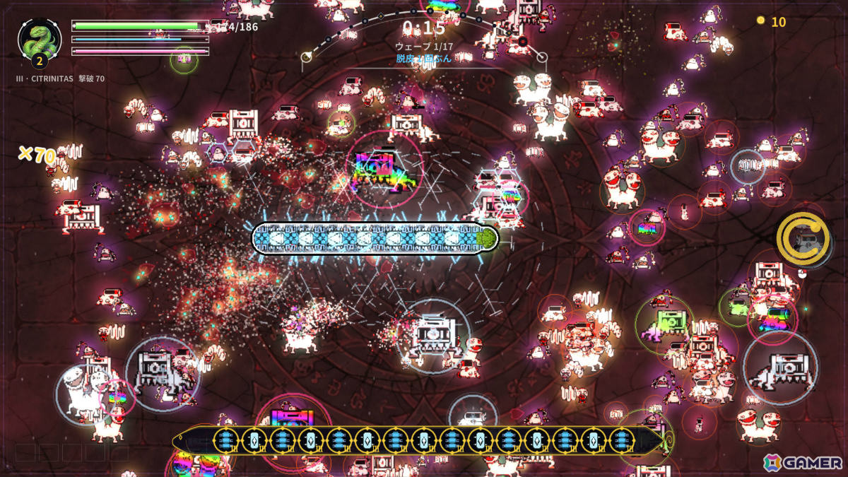 身体そのものが武器庫となるスネーク型ローグライト「LOOPFANG」Steamデモが公開！の画像6