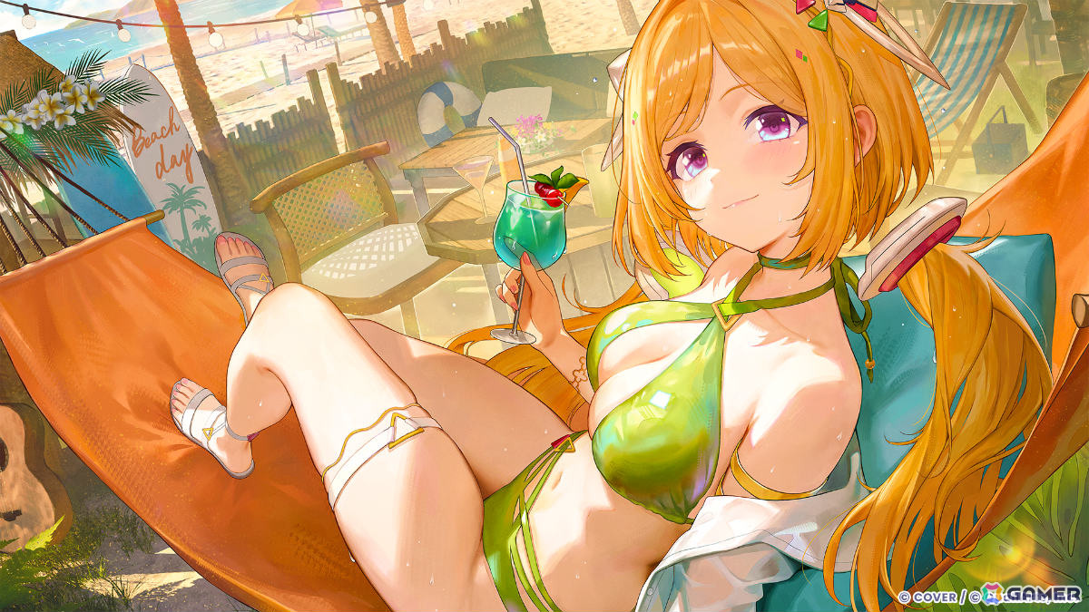 「ホロドリ」アキ・ローゼンタールさんら4名が水着姿に！涼を求めるトリップガチャやイベント「夢幻のサマーエスケープ！？」が開催の画像