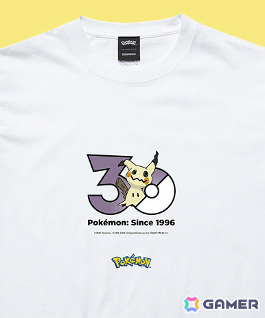 ポケモン1,025匹のTシャツが登場!30周年記念ロゴを使ったTシャツコレクションの受注販売がZOZOTOWNで開始の画像