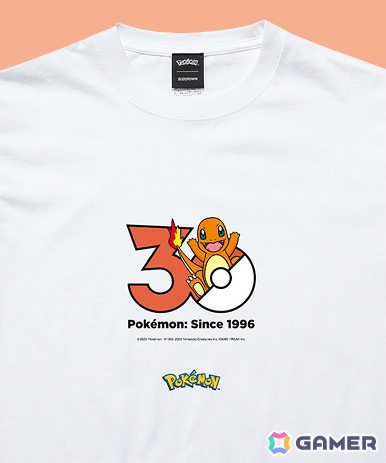 ポケモン1,025匹のTシャツが登場!30周年記念ロゴを使ったTシャツコレクションの受注販売がZOZOTOWNで開始の画像