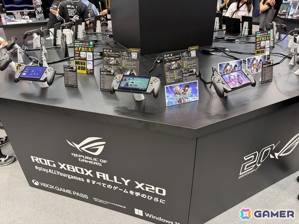 ROG20周年モデルが一堂に！「ROG XBOX Ally X20」や最新ゲーミングデバイスを体験できるASUS / ROGブースを紹介【TGS2026】の画像6