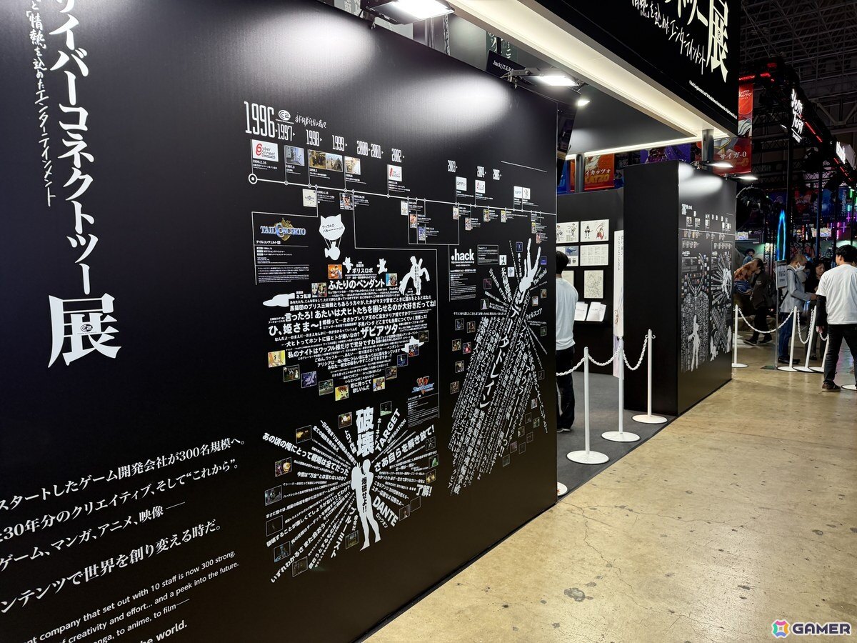 「.hack」など歴代作品の開発資料がずらり!30周年を迎えたサイバーコネクトツー初のTGSブースを紹介【TGS2026】の画像