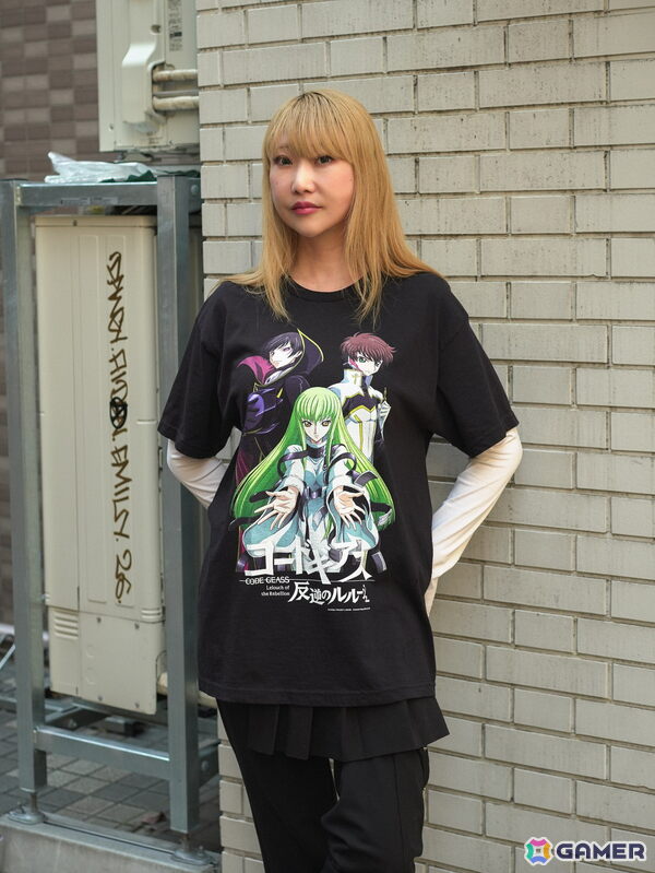 バウンドマン「コードギアス 反逆のルルーシュ」コラボTシャツ(9,900円)