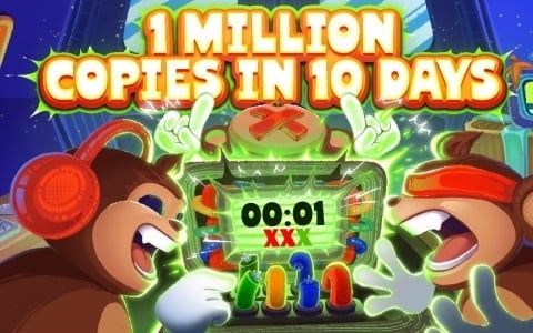 見ザル・聞かザル・言わザルによる協力爆弾解体ゲーム「BOMBANANA!」が10日間で100万本の売り上げを達成!