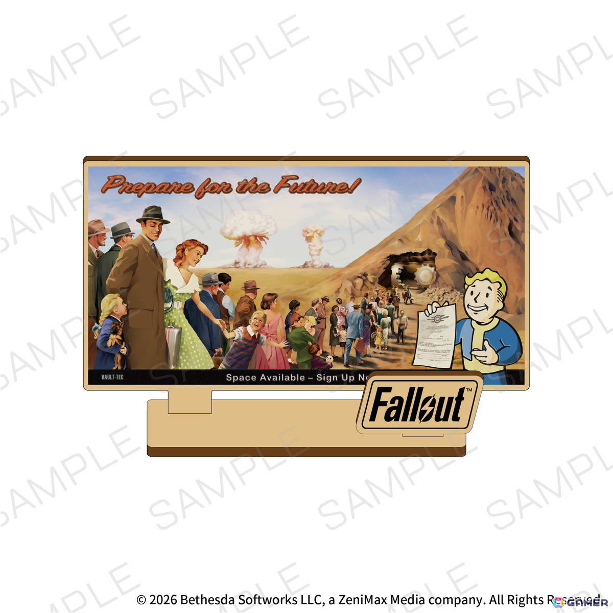 Fallout 木製スタンド(Vault-Tec)