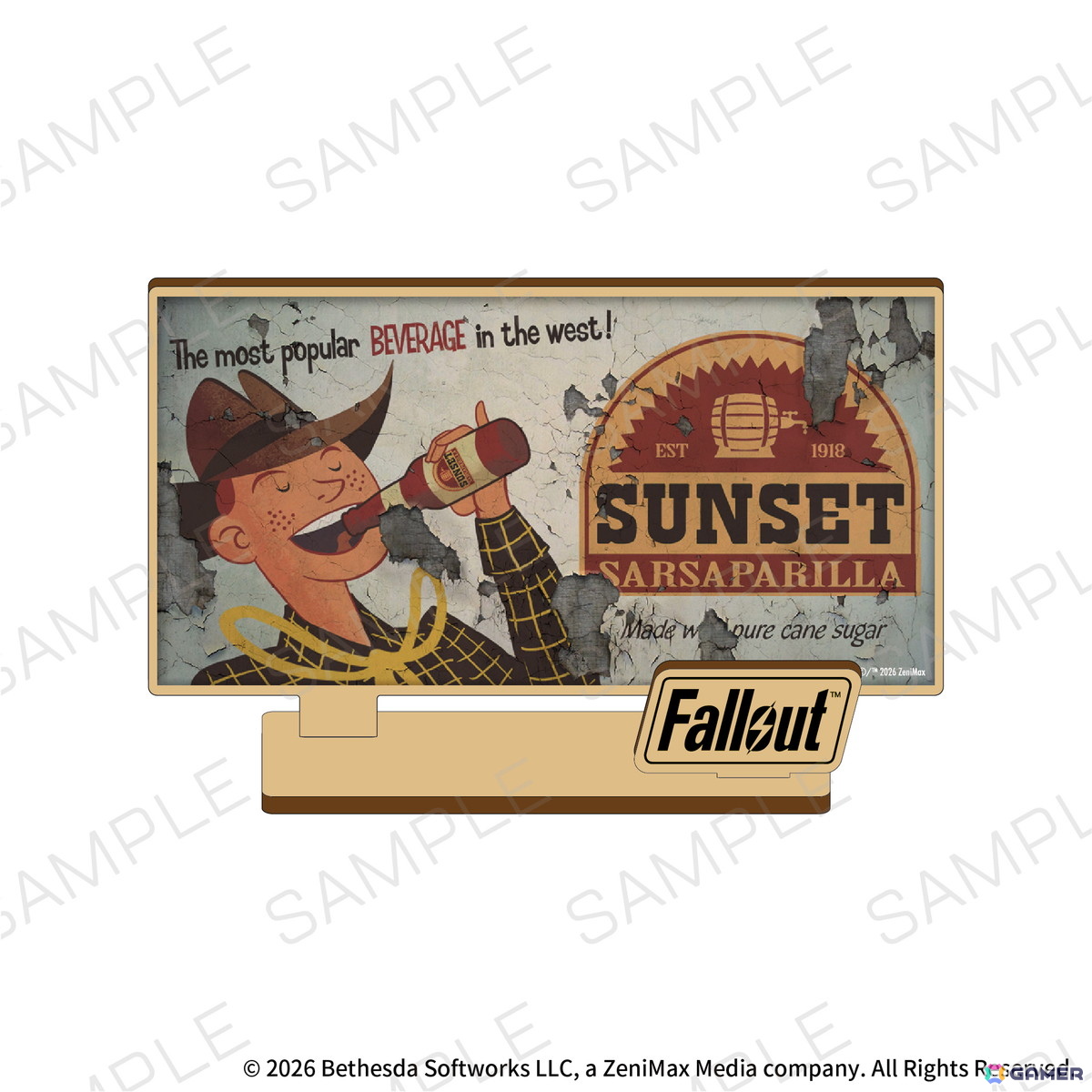 Fallout 木製スタンド(Sunset Sarsaparilla)