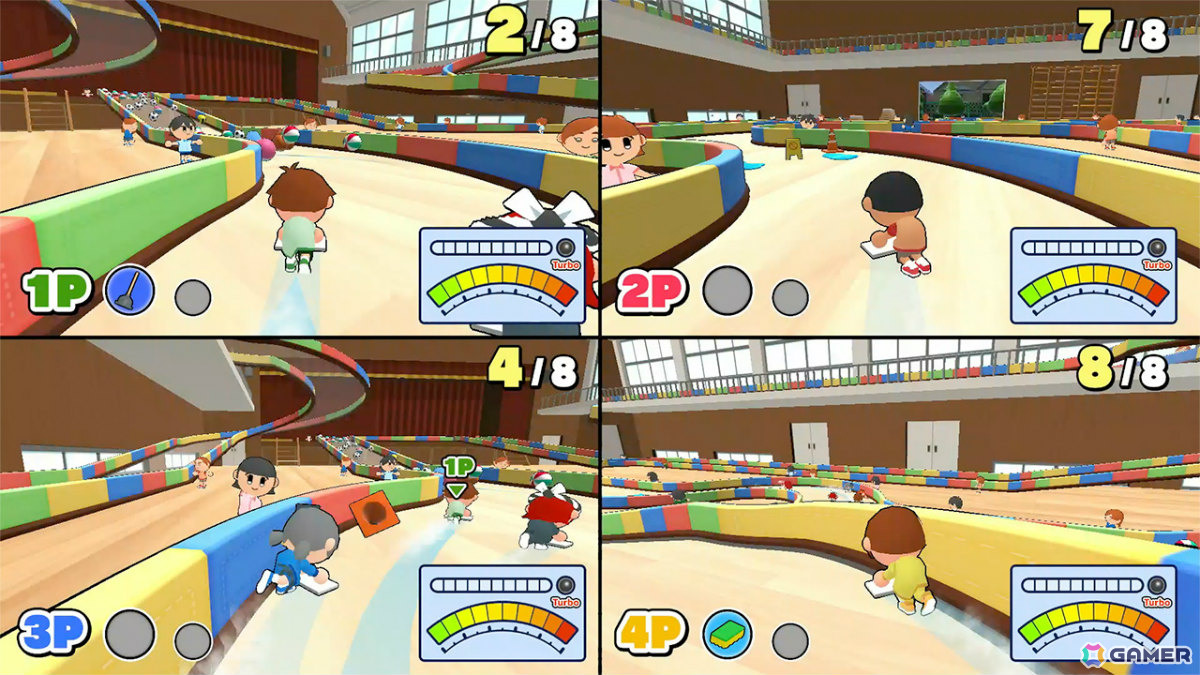 ぞうきんがけで駆け抜ける最大4人のレースゲーム「ぞうきんがけレース」Switch版が配信！100円（税込）となる初回セールもの画像7