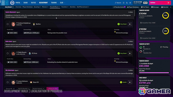 フットボールマネジメントシム「Football Manager 27」が11月に発売！基盤システムの進化によりこれまで以上に高い操作性と自由度を実現の画像4