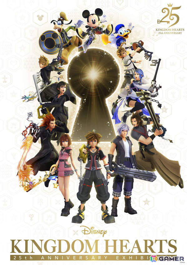 「キングダム ハーツ」シリーズ25周年記念展覧会「KINGDOM HEARTS 25th ANNIVERSARY EXHIBITION」キービジュアルが公開！の画像1