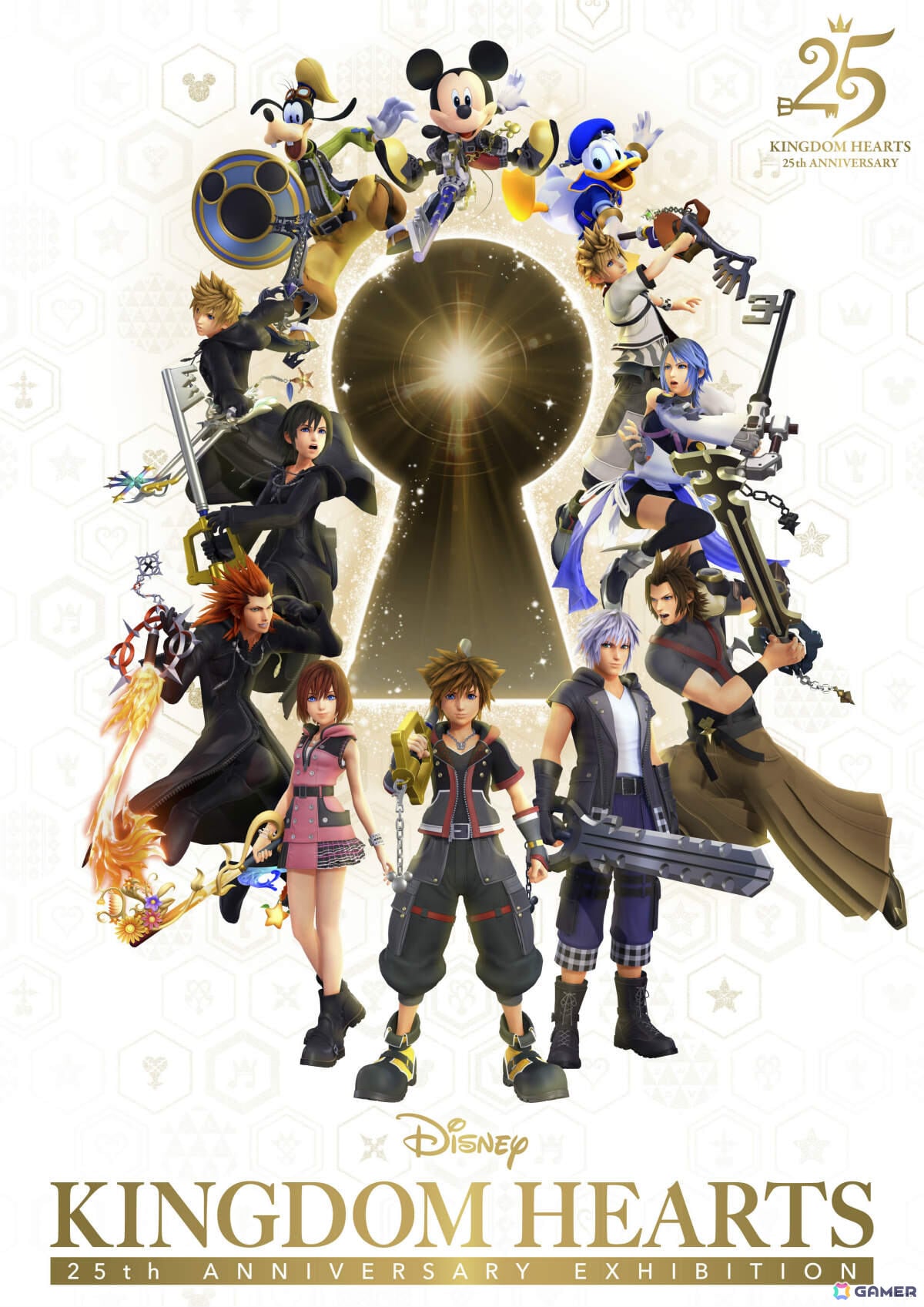 「キングダム ハーツ」シリーズ25周年記念展覧会「KINGDOM HEARTS 25th ANNIVERSARY EXHIBITION」キービジュアルが公開!の画像
