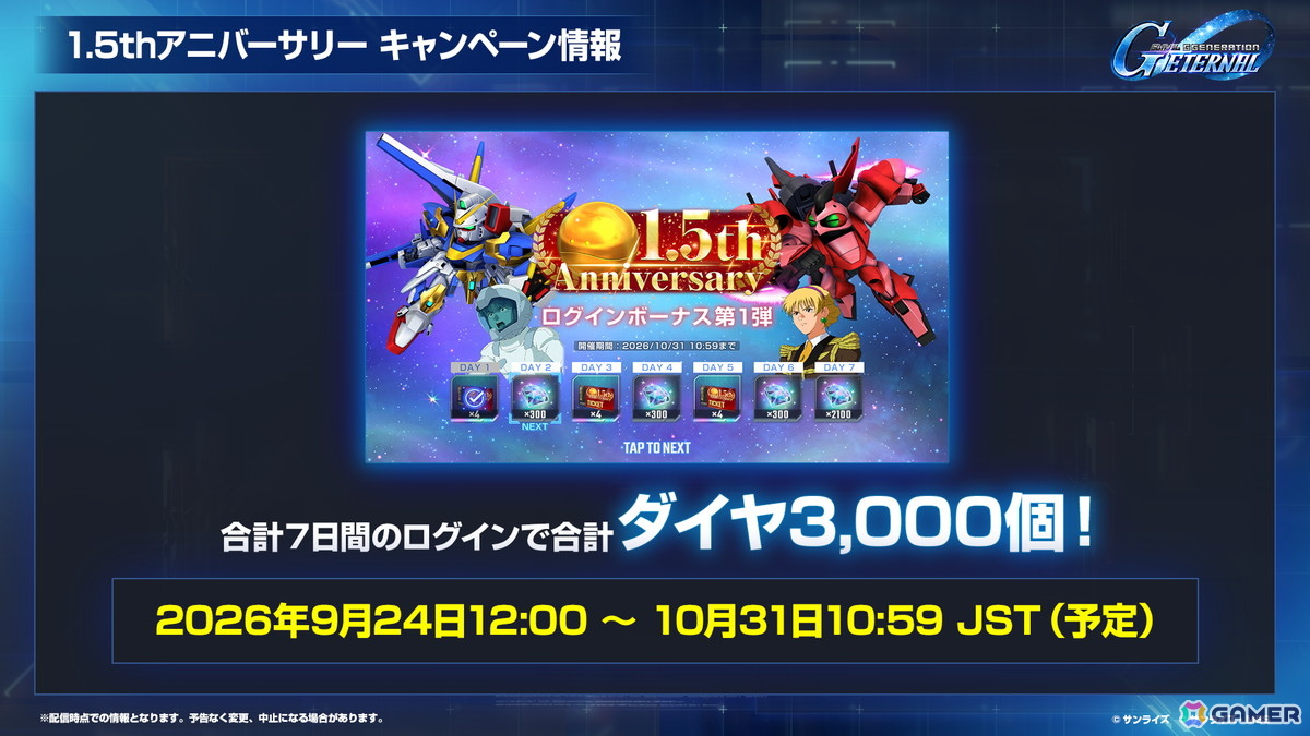 「SDガンダム ジージェネレーション エターナル」メインステージ「機動戦士Vガンダム」が9月30日に追加！V2アサルトバスターガンダム（EX）なども登場の画像40
