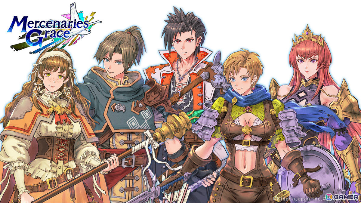タクティカルSRPG「マーセナリーズグレイス 黒い羽根と黄金の右腕」が11月に配信！若き傭兵と望まれぬ女王の出会いの物語の画像